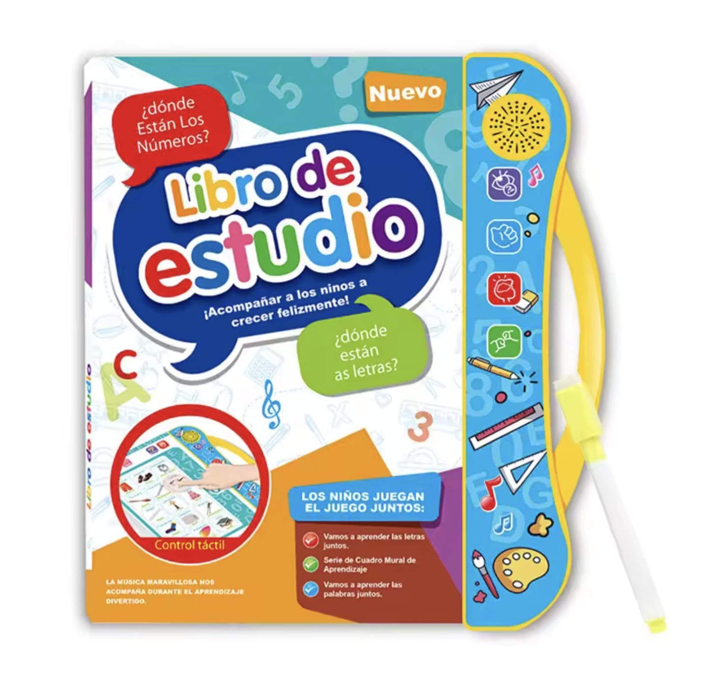 AlphaStart™- Libro De Estudio Didactico Con Sonido