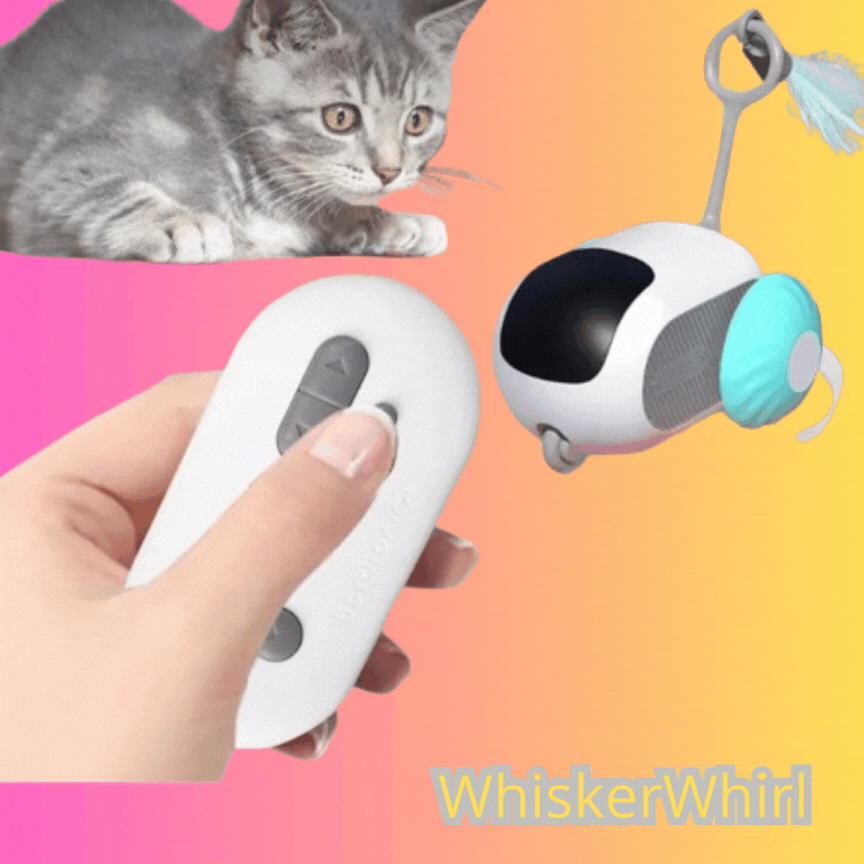 WhiskerWhirl™- JUGUETE PARA GATOS