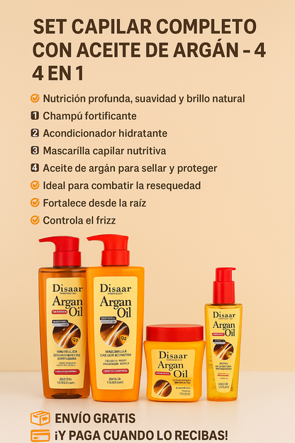 KIT TRATAMIENTO CAPILAR ARGAN DISAAR