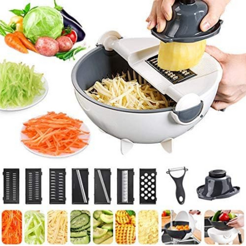 Cortador Multifuncional con Bol + Colado-MultiChop™ Cutter with Bowl & Strainer